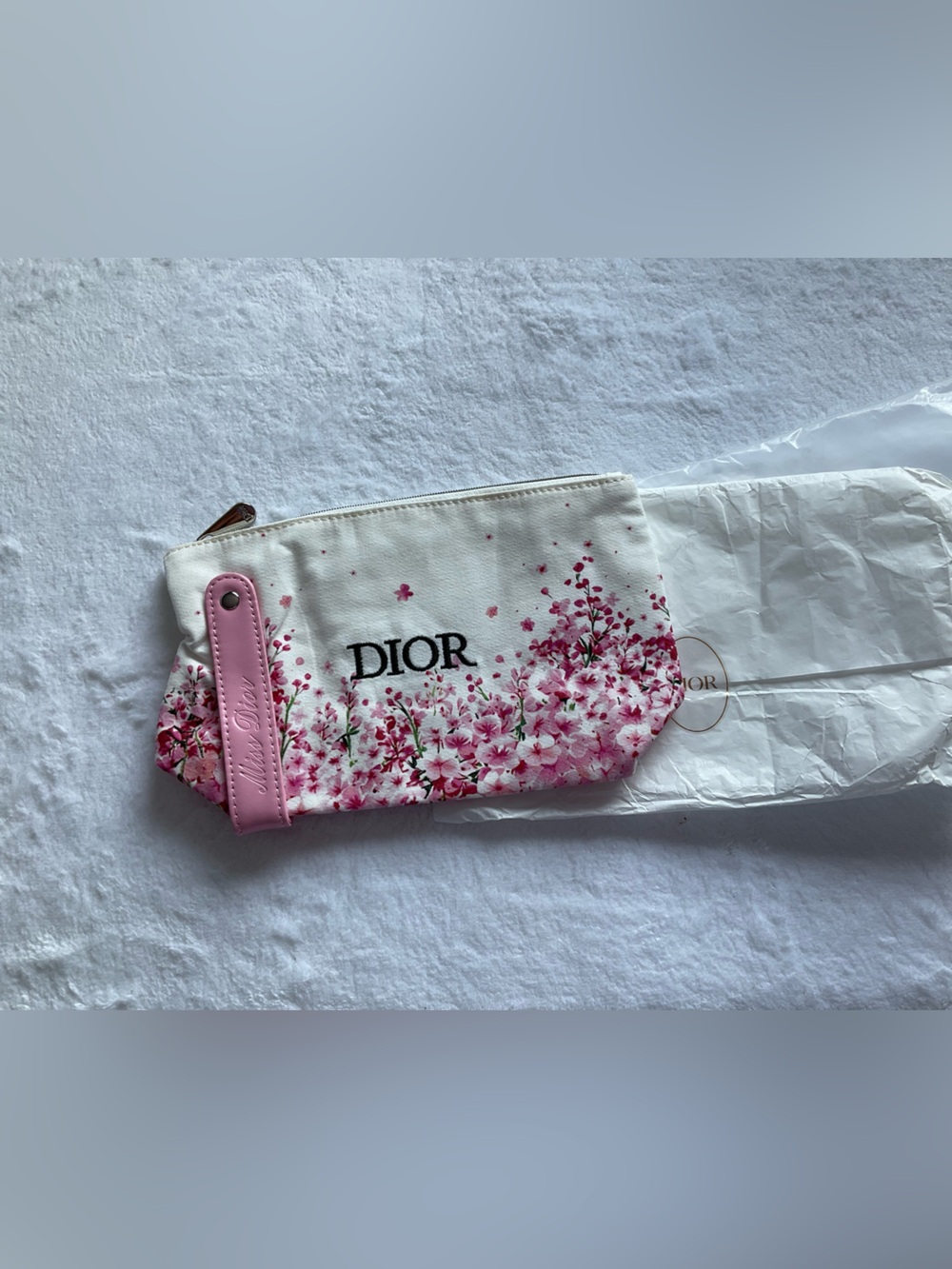 Dior GWP Pink Floral Miss Dior Canvas Pouch